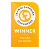 Awarded Best Cash ISA Provider 2024 by Savings Champions