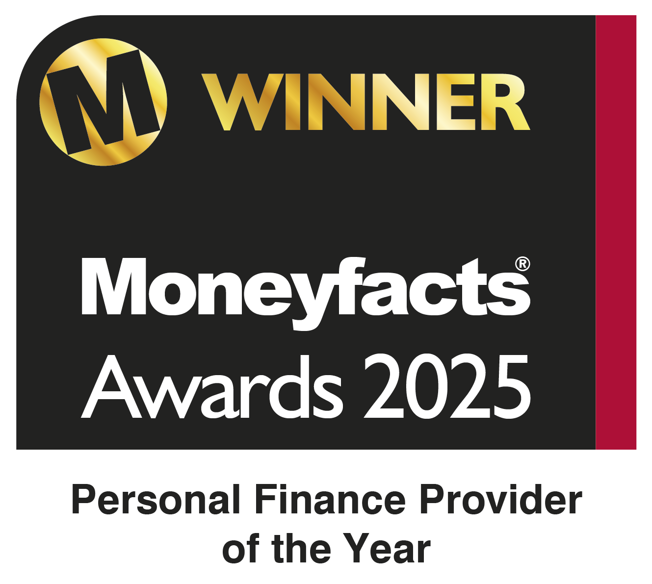 Moneyfacts Awards 2023. Best No Notice Account Provider, Virgin Money.